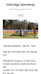 Mobile Screenshot of coleridgespeedway.com