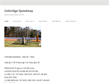 Tablet Screenshot of coleridgespeedway.com